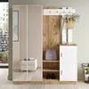 Hanah Home Ormar za hodnik Dd8-Aw, 147,2x179,7x37,5 cm, Hrast