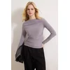 Trendyol Milla ženska bluza Twoaw25Bz00109, taupe-bež