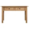 MAISON CHIC konzolna miza - miza ob steni 110x40x72 cm trdna borovina Panama Range, (21785752)
