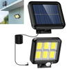 megaMIŠKA Solarni reflektor z ločenim solarnim panelom 120 COB LED