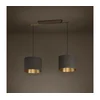 Eglo 390336 - Luster na sajli SANTANDRIA 2xE27/40W/230V braon/zlatna