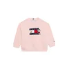 TOMMY HILFIGER Majica PEANUTS mornarska / staro roza / češnjevo rdeča / bela