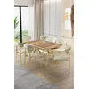 Hanah Home Trpezarijski set, 7 komada, Svetlozeleni