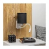 Brilagi - LED zidna lampa NUBILA 1xE27/25W/230V + LED/3W bela/crna