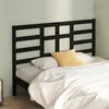 Vidaxl vidaXL Vzglavje postelje črno 126x4x104 cm masivni borov les