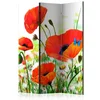 artgeist Paravan Country Poppies, Dvostranski, 3-Delni