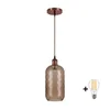 Brilagi - LED lestenec na kablu R GLASS 1xE27/60W/230V O 14 cm bakrena/dimno rjava