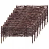 KADAX Vrtna pletena palisadna ograja, 60 x 20 cm, komplet 10 kosov