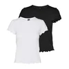 VERO MODA Majica BARBARA  črna / off-bela