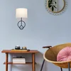 Opviq Zidna lampa E27 Socket, Belo-Crna