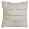 CUS STAVKLOKKE 45x45 fake fur beige