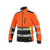 Jakna CXS BENSON, opozorilna, softshell, oranžno-črna, velikost 4,5 mm, w/r. L