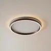 Lucande LED stropna svetilka Rylan, rjava, O 62 cm, z možnostjo regulacije - Dnevna soba/jedilnica - Sodobni - rjava, bela - Kovina
