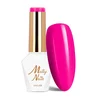 shumee Hibridni LED/UV gel lak Molly Nails Power Flower št. 723 Pink Tulip hema/Di-hema Free 8 g
