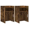 Noćni ormarići 2 pcs Dimljeni hrast 40 x 36 x 60 cm
