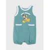 Sinsay - Pamučni romper sa printom Mickey Mouse - zeleno