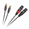 Povezovalni kabel Cabletech XLR - 2RCA 1m