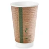 Dvostenski kraft papirnati lonček 450 ml, premer 90 mm 20 kosov.