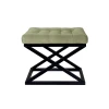 Atelier del Sofa Tabure 50x42x40cm, Crno-Zeleno