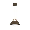 Luster na sajli FUNDA 1xE27/15W/230V braon