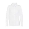 HUGO Bluza The Fitted Shirt, bela