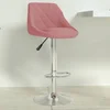 Vidaxl vidaXL Roza žametni barski stol