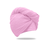 Hitro sušeči turban za lase iz frotirja, roza