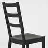 NORDVIKEN / NORDVIKEN Sto i 4 stolice, crna/crna, 152/223x95 cm