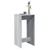 vidaXL Barska miza siva sonoma 51x50x103,5 cm inženirski les