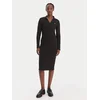 Calvin Klein Jeans Pletena obleka LV047E202G Črna Slim Fit