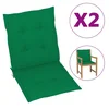 shumee vidaXL Blazine za vrtne stole, komplet 2 kosov, zelene, 100x50x3 cm