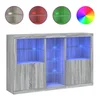 Vidaxl Komoda z LED lučkami siva sonoma 162x37x100 cm