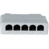 Gembird POE-EXT-14F 5 port, 100mbps POE extender, 30/60W 8W/port, POE voltage 44-57Vdc, 100m, 802.3af/at