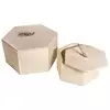 Rayher. Set lesenih škatel,16x14x8,3cm in 12x10,6x6,5cm