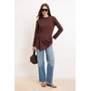 Trendyol Modest Ženska bluza Tctss26Uk00007, Smeđa