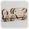 CuteWood Lesena 3D sestavljanka Fish Wagon