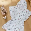 Baby textil pončo za plažu, devojčice