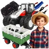 [paczb][5] Daljinsko voden kmetijski traktor na daljinsko upravljanje s prikolico in kravo, slika 1:24 Z1022