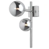 Jupiter 1903 - Zidno svetlo NEPTUN 2xG9/14W/230V matni hrom/zadimljeno sivo