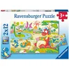 Ravensburger puzzle - Omiljeni dinosaurusi - 2x12 delova