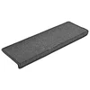 Prostirke za stepenice 30 kom 65x21x4 cm tamno sive pravokutne rubove