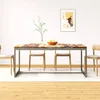 vidaXL jedilna miza trden palisander in jeklo 180 cm