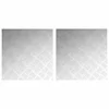 Vidaxl Stopnice Kvadrat 2 szt. srebrna 50 x 50 cm Aluminij