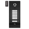 BI-12FB BLACK - IP vrata panel, 12-najemnikov, UKEY, SIP 2.0 - BasIP