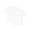Emporio Armani za moške. EM001849_AF14131 Komplet dveh belih srajc (L), Bela, Domača oblačila, Bombaž, Elastan, Kratek rokav