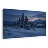 Slika zimski mrak nad gorami - 60x40