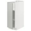 METOD Podni element s policama, bela/Havstorp svetlosiva, 30x60 cm