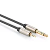 Ugreen avdio kabel TRS 3.5mm jack/6.35mm jack 1m, siva