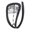 SuperLove Invisible Strapless C String Transparent Floral Lace with Pearls Black