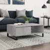 Stolić za kavu boja betona 90 x 60 x 35 cm konstruirano drvo